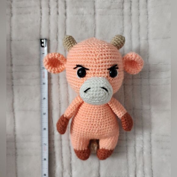 Handmade Crochet Cow - Picture 2 of 3